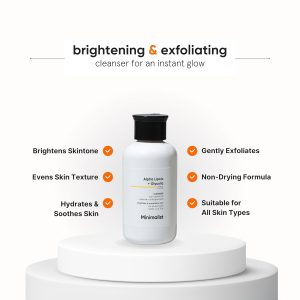 Minimalist 7% ALA & AHA Brightening Face Wash1