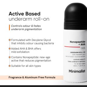 Minimalist Underarm Roll On Deodorant with Nonapeptide1
